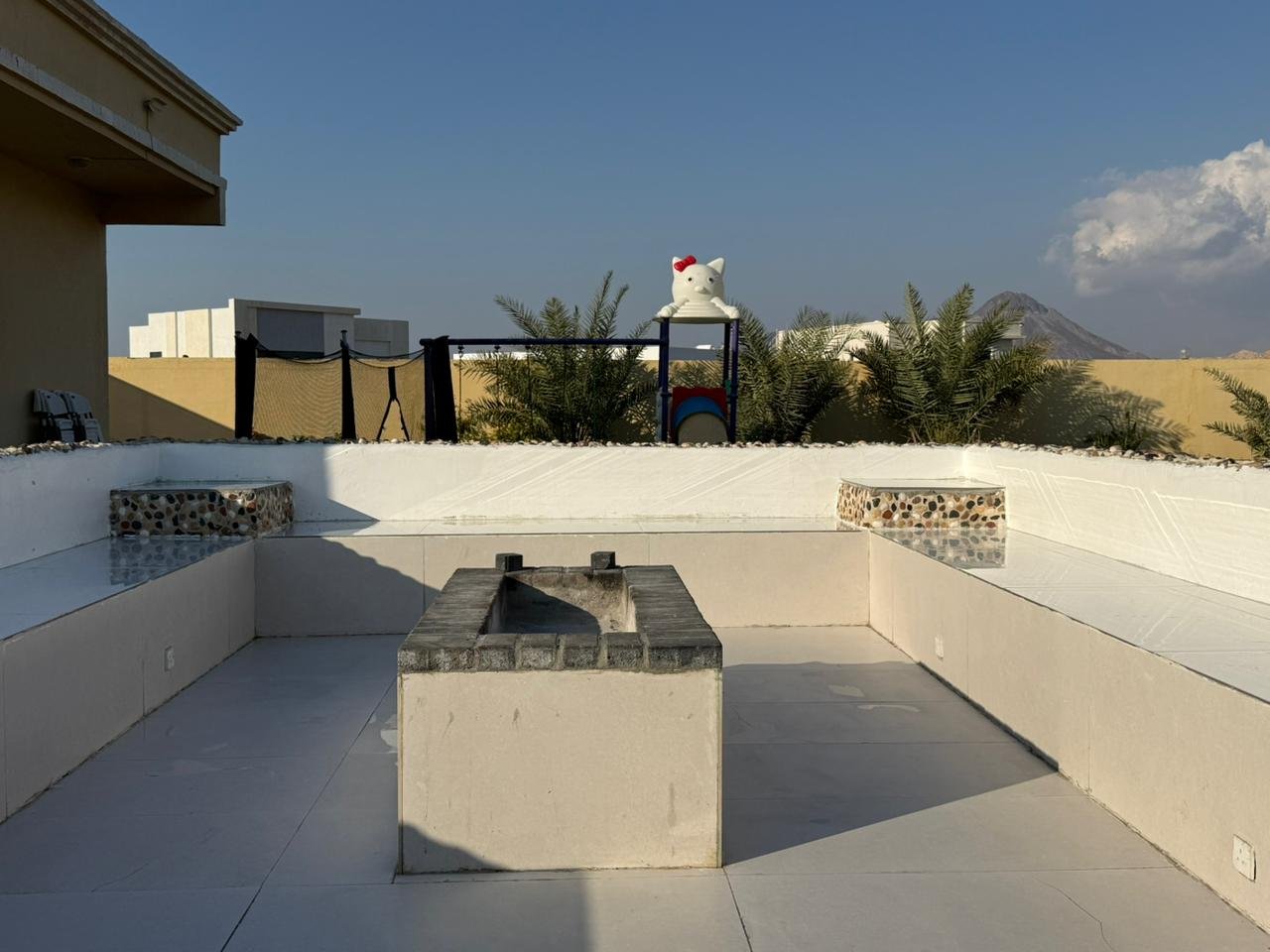 Outdoor bonfire area at Moonlight Resort